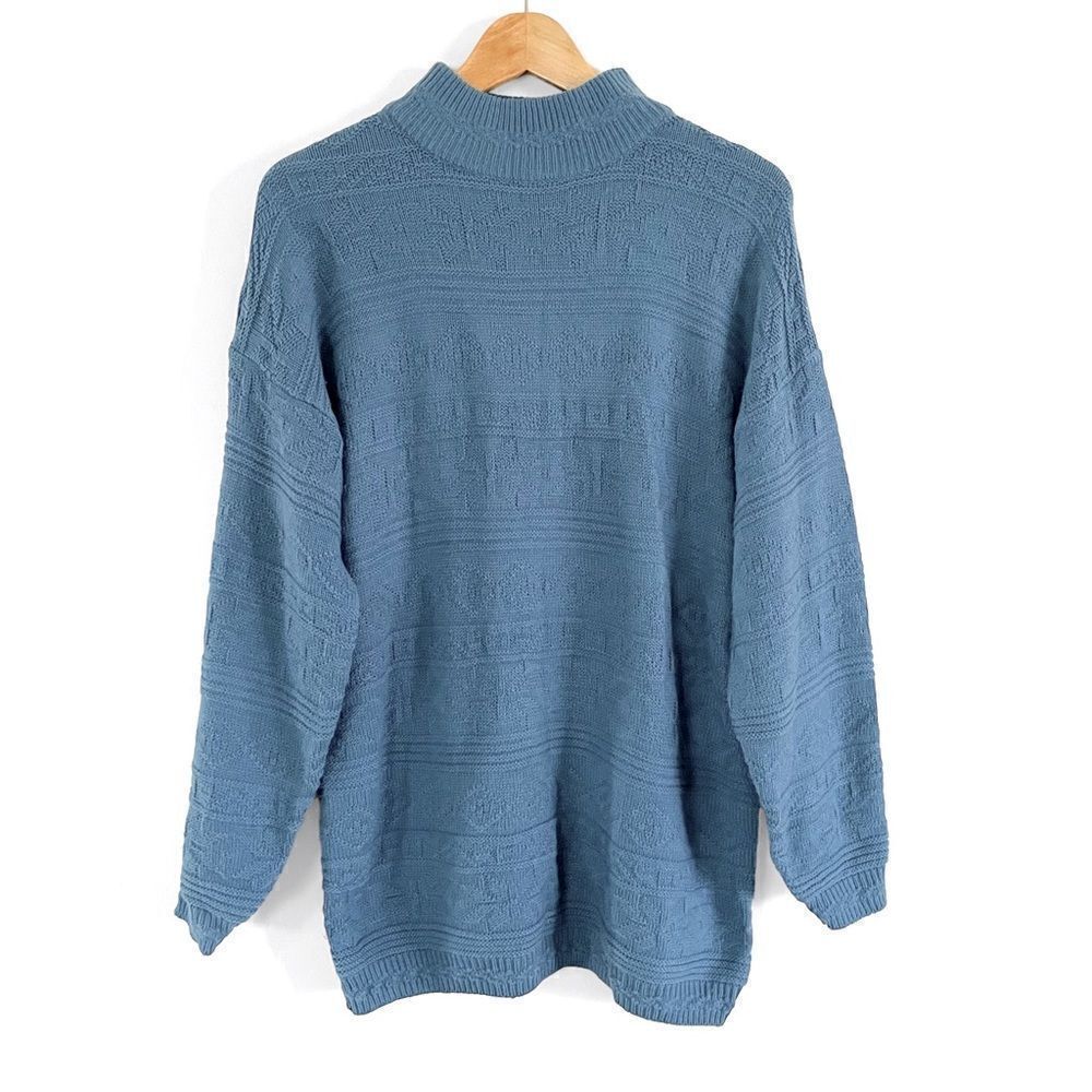 Vintage Oversized Mock Neck Sweater